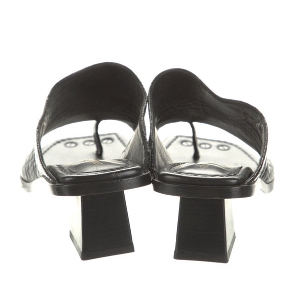 Frame denim Black animal mules sz 8 - Picture 4 of 6